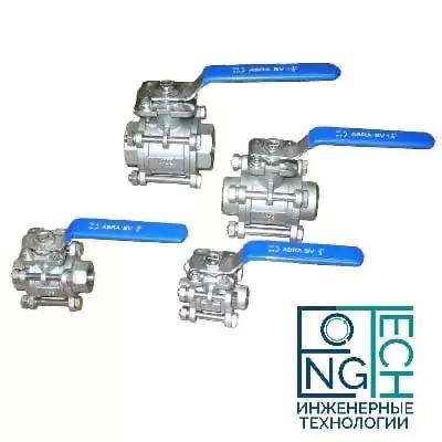 Шаровые краны полнопроходные нержавеющие из стали AISI316 (CF8M) ABRA-BV11 DN8-100 PN40 резьба/резьба c ISO верхним фланцем Шаровые краны полнопроходные нержавеющие из стали AISI316 (CF8M) ABRA-BV11 DN8-100 PN40 резьба/резьба c ISO верхним фланцем Казань