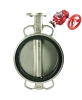 Затвор дисковый поворотный DN.ru WBV3232V-2W-Fb-H Ду125 Ру16 межфланцевый, корпус - нержавеющая сталь 316L, диск - нержавеющая сталь 316L, уплотнение - Viton, с редуктором HGBF RQN1-180Z с индикатором положения и датчиком обратной связи Казань