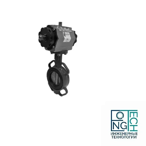 Затвор поворотный дисковый с пневмоприводом ABRA 863 двойного действия Quifer KP (-29°C...+80°C) Ду 32-300 Затвор поворотный дисковый с пневмоприводом ABRA 863 двойного действия Quifer KP (-29°C...+80°C) Ду 32-300 Казань