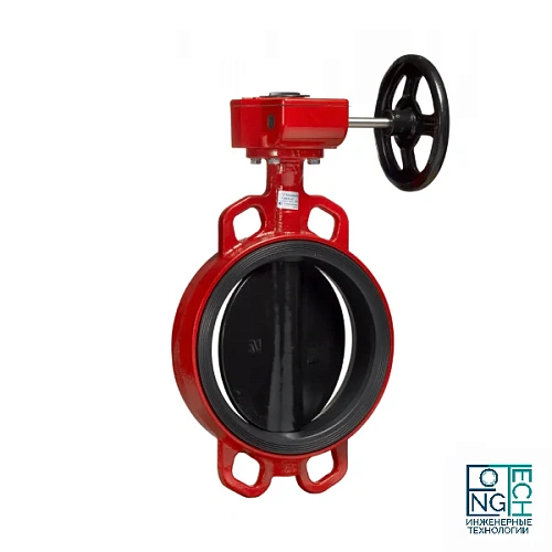 Затвор дисковый поворотный чугунный межфланцевый диск чугунный манжета EPDM с редуктором с концевыми выключателями FBV-RA для систем пожаротушения Benarmo Затвор дисковый поворотный чугунный межфланцевый диск чугунный манжета EPDM с редуктором с концевыми выключателями FBV-RA для систем пожаротушения Benarmo Казань