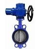 Затвор дисковый поворотный DN.ru WBV1132N-2W-Fb-H Ду100 Ру16, корпус - чугун GG25, диск - нержавеющая сталь 316L, уплотнение - NBR, с электроприводом DN.ru QT-EX-010M-O2-220VAC-У1 220В Казань