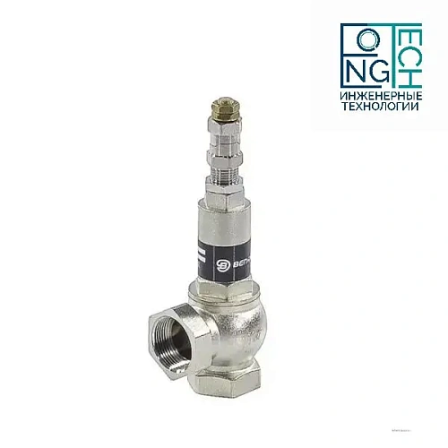 Клапан предохранительный угловой латунь никель Ру16 Benarmo Клапан предохранительный угловой латунь никель Ру16 Benarmo Казань
