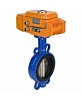 Затвор дисковый поворотный DN.ru WBV1413E-2W-Fb-H Ду250 Ру16, корпус - чугун GGG50, диск - чугун GGG40, уплотнение - EPDM, с электроприводом DN.ru QT-N-040EM-B1-220VAC-У1 220В (0-10В) HARK Казань