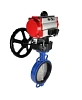 Затвор дисковый поворотный DN.ru WBV1413E-2W-Fb-H Ду200 Ру16, корпус - чугун GGG50, диск - чугун GGG40, уплотнение - EPDM, с пневмоприводом DN.ru PA-DA-130 двойного действия, пневмораспределителем 4М310-08 220В NAMUR, ручным дублером MON3-700-T38-ISO Казань