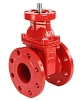 Задвижка клиновая 30ч939р (аналог МЗВ) DN.ru GVWN1414E-2W-F Ду80 Ру16 двусторонняя, фланцевая, клин - обрезиненный, шпиндель - невыдвижной, корпус - чугун, уплотнение - EPDM, с голым штоком, цвет - красный Казань