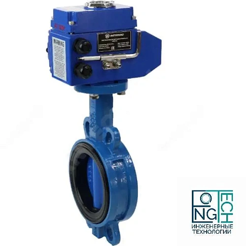 Затвор дисковый поворотный межфланцевый чугунный с чугунным диском манжета EPDM с электроприводом Q 380В Benarmo  Ду50-200 Ру16 Затвор дисковый поворотный межфланцевый чугунный с чугунным диском манжета EPDM с электроприводом Q 380В Benarmo  Ду50-200 Ру16 Казань