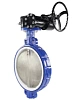 Затвор дисковый поворотный DN.ru WBV3432P-2W-Fb-R Ду400 Ру16 межфланцевый, корпус - углеродистая сталь WCB, диск - нержавеющая сталь 316L, уплотнение - PTFE, с редуктором Казань