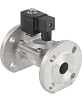 Клапан электромагнитный DN.ru VS631-NF-NC-220VAC Ду25 Ру10, соленоидный двухходовой, корпус - нержавеющая сталь 304, уплотнение - NBR, фланцевый, нормально-закрытый, пилотный, катушка - 220В Казань