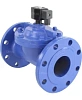 Клапан электромагнитный DN.ru VS610-EF-NC-220VAC Ду80 Ру10, соленоидный двухходовой, корпус - чугун, уплотнение - EPDM, фланцевый, нормально-закрытый, пилотный, катушка - 220В Казань