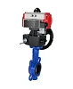 Затвор дисковый поворотный DN.ru WBV1132N-2W-Fb-H Ду125 Ру16, корпус - чугун GG25, диск - нержавеющая сталь 316L, уплотнение - NBR, с пневмоприводом PA-DA-105, пневмораспределителем 4М310-08 220В NAMUR, ручным дублером MON3-700-T38-ISO Казань