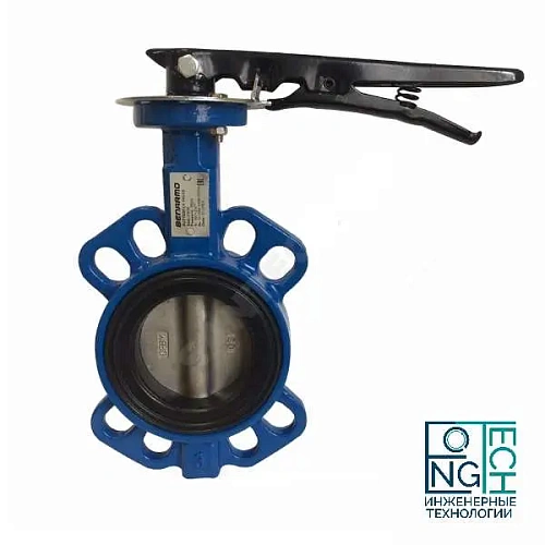 Затвор дисковый поворотный чугунный межфланцевый с нержавеющим диском манжета EPDM с рукояткой Benarmo Ду32-300 Ру16 Затвор дисковый поворотный чугунный межфланцевый с нержавеющим диском манжета EPDM с рукояткой Benarmo Ду32-300 Ру16 Казань