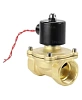 Клапан электромагнитный соленоидный двухходовой DN.ru-DW11 прямого действия (НЗ) Ду10-4 (3/8 дюйм), Ру10 корпус - латунь, уплотнение - NBR, резьба G, с катушкой 220В Казань