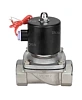 Клапан электромагнитный соленоидный двухходовой DN.ru-DW11-S прямого действия (НЗ) Ду10-4 (3/8 дюйм), Ру8 корпус - сталь 304, уплотнение - EPDM, резьба G, с катушкой 24В Казань