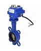 Затвор дисковый поворотный DN.ru WBV1432E-2W-Fb-H Ду50 Ру16, корпус - чугун GGG50, диск - нержавеющая сталь 316L, уплотнение - EPDM, с электроприводом DN.ru QT-N-003EM-O1-12VDC-У1 blue 12В Казань
