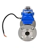Кран шаровой DN.ru BV3131P(3pc)-FP-F-ISO-H Ду15 Ру40 трехсоставной из нержавеющей стали SS304, фланцевый, уплотнение - PTFE, полнопроходной с электроприводом DN.ru QT-N-003EM-O1-12VDC-У1 blue Казань