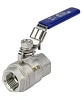 Кран шаровой DN.ru BV3232P(2pс)-FP-T-H Ду15 Ру63 полнопроходной двухходовой, нержавеющая сталь 316 CF8M, внутренняя резьба, уплотнение - PTFE, ручка-рычаг Казань