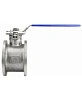 Кран шаровой DN.ru BV3232P-FP-Fb-ISO-H Ду100 Ру16, корпус - нержавеющая сталь 316, уплотнение - PTFE, полнопроходной, межфланцевый, с ISO-фланцем и рукояткой,  короткий корпус L=150мм, 17х17,  F07/F10 Казань