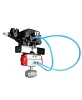 Кран шаровой DN.ru BV3232P(2pc)-FP-T-ISO-H Ду15 Ру63, полнопроходной внутренняя резьба, нержавеющая сталь SS316, уплотнение - PTFE, с пневмоприводом PA-DA-052 двойного действия и с электропневматическим поворотным позиционером YT-1000RSN с обратной связью Казань