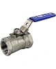 Кран шаровой DN.ru BV3232P-SP-T-H Ду20 Ру63 стандартнопроходной двухходовой, нержавеющая сталь SS316, внутренняя резьба, уплотнение - PTFE, ручка-рычаг Казань