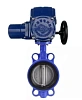 Затвор дисковый поворотный DN.ru WBV1432E-2W-Fb-H Ду100 Ру16, корпус - чугун GGG50, диск - нержавеющая сталь 316L, уплотнение - EPDM, с электроприводом DN.ru QT-EX-010M-O2-380VAC-У1 380В Казань